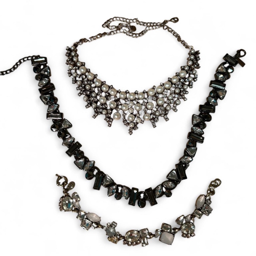 Lot of 3 Pcs Glam Costume Jewelry